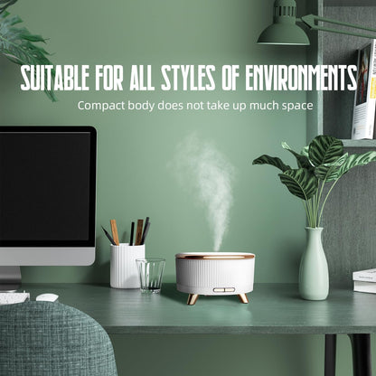 20-Hour Long-Lasting Aromatherapy, 500ML Large Essential Oil Diffuser: Ultrasonic Cool Mist Humidifier with Remote Control, 7 Color Lights, Timer, Auto-Off for Home/Bedroom/Yoga (White)