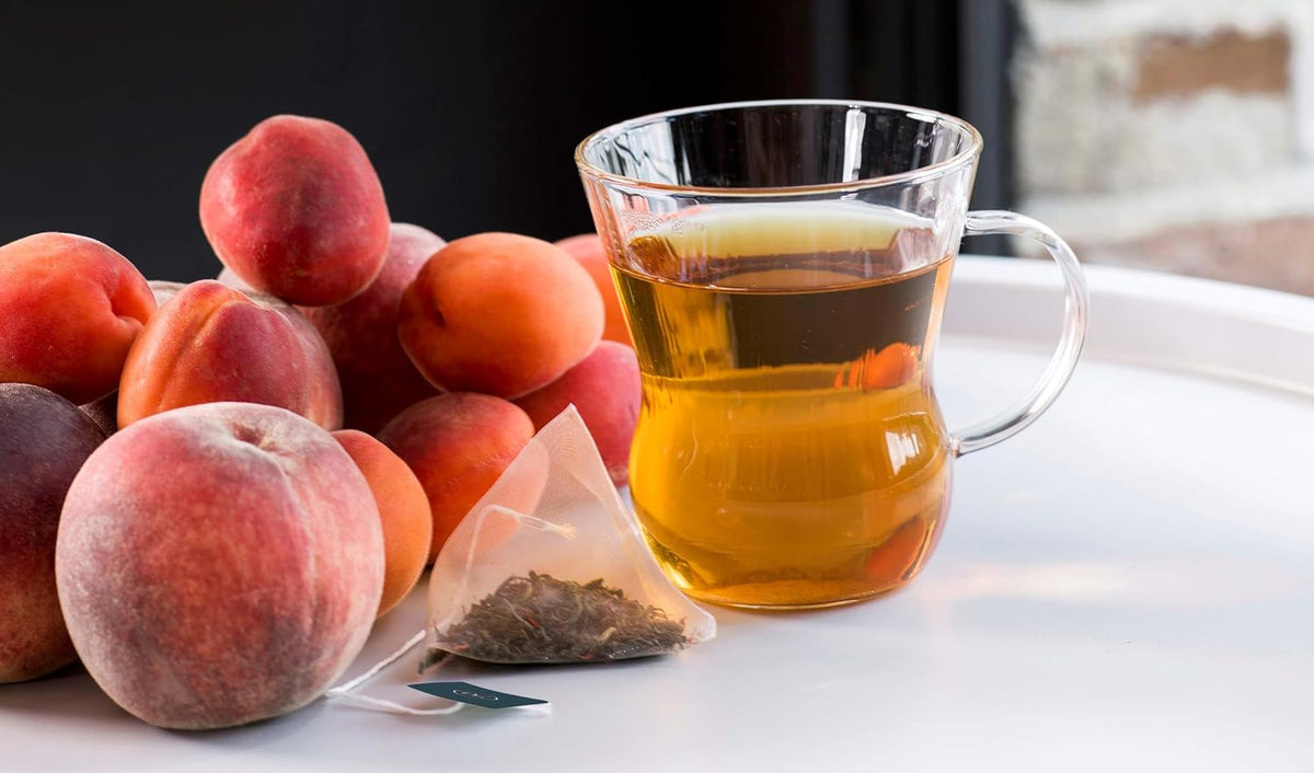 REVOLUTION TEA® Dragon Eye Oolong Tea Bags [THE ORIGINAL] - INDULGE Italian Peach & Apricot Oolong Tea - Premium Dragon Tea Bags - Oolong Black Tea Organic Biodegradable - 20 Bags