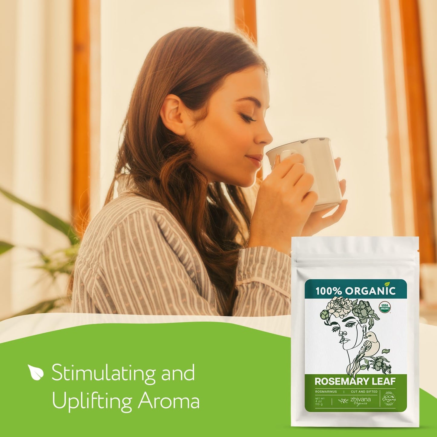 Organic Lemon Balm Leaves (4oz.) - Lemon Balm Tea Loose Leaf Organic - Melissa Tea - Te de Tolonjil - Natural Support for Stress Response, Sleep, Digestion