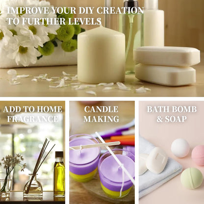 Essential Oils Set Top 6 Aromatherapy-Essential Oils for Diffuser for Home,Air Freshening Diffuser Oils Scents for Aromatherapy,Laundry,Candle&Soap Making,Humidifiers 6 X 10ML