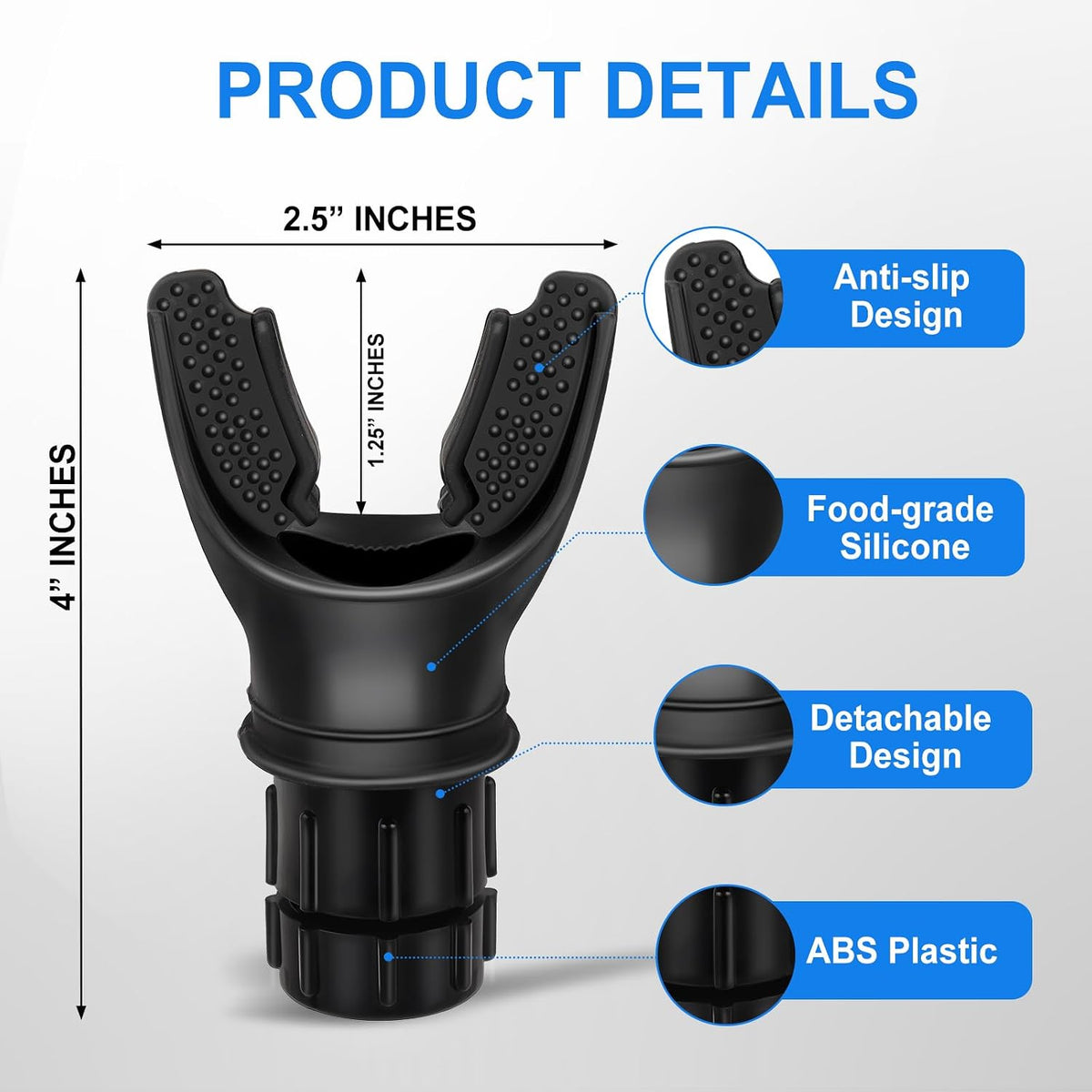 TEAWOO 3 PCS Portable Breathing Trainer with Adjustable Resistance Settings