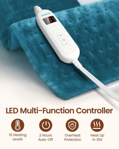 RENPHO Electric Heating Pad for Back with 10 Heat Levels