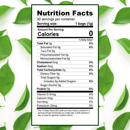 Soursop Leaf Herbal Tea Bags, 30 Count – All-Natural Dried Annona Muricata Leaves, Caffeine-Free Herbal Tea