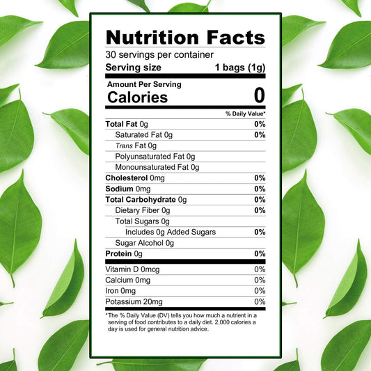 Soursop Leaf Herbal Tea Bags, 30 Count – All-Natural Dried Annona Muricata Leaves, Caffeine-Free Herbal Tea