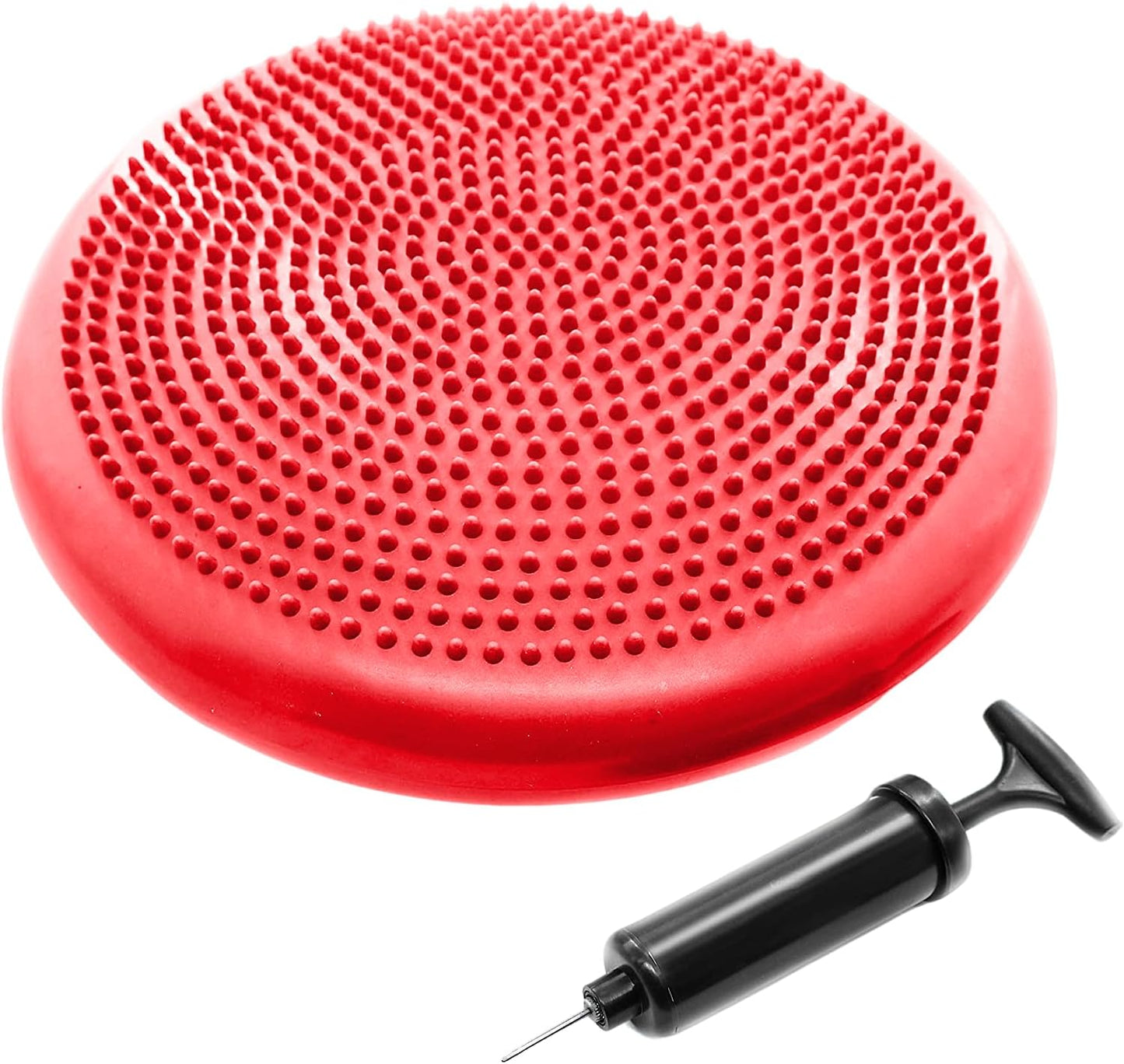 Inflated Stability Wobble Cushion, Yoga Balance Wiggle Seat Pad Disc for Pain Relief, Pelvic Floor Recovery, Rehabilitation Training