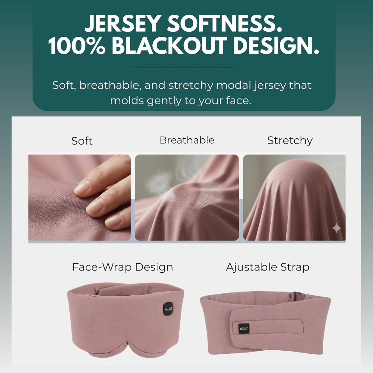 Heated Eye Mask – Cordless Electric Warm Eye Compress for Dry Eyes, Stye & Eye Strain Relief – 4 Heat Settings, Rechargeable, Light-Blocking, Blackout, Washable Cover (Sunset Rose)