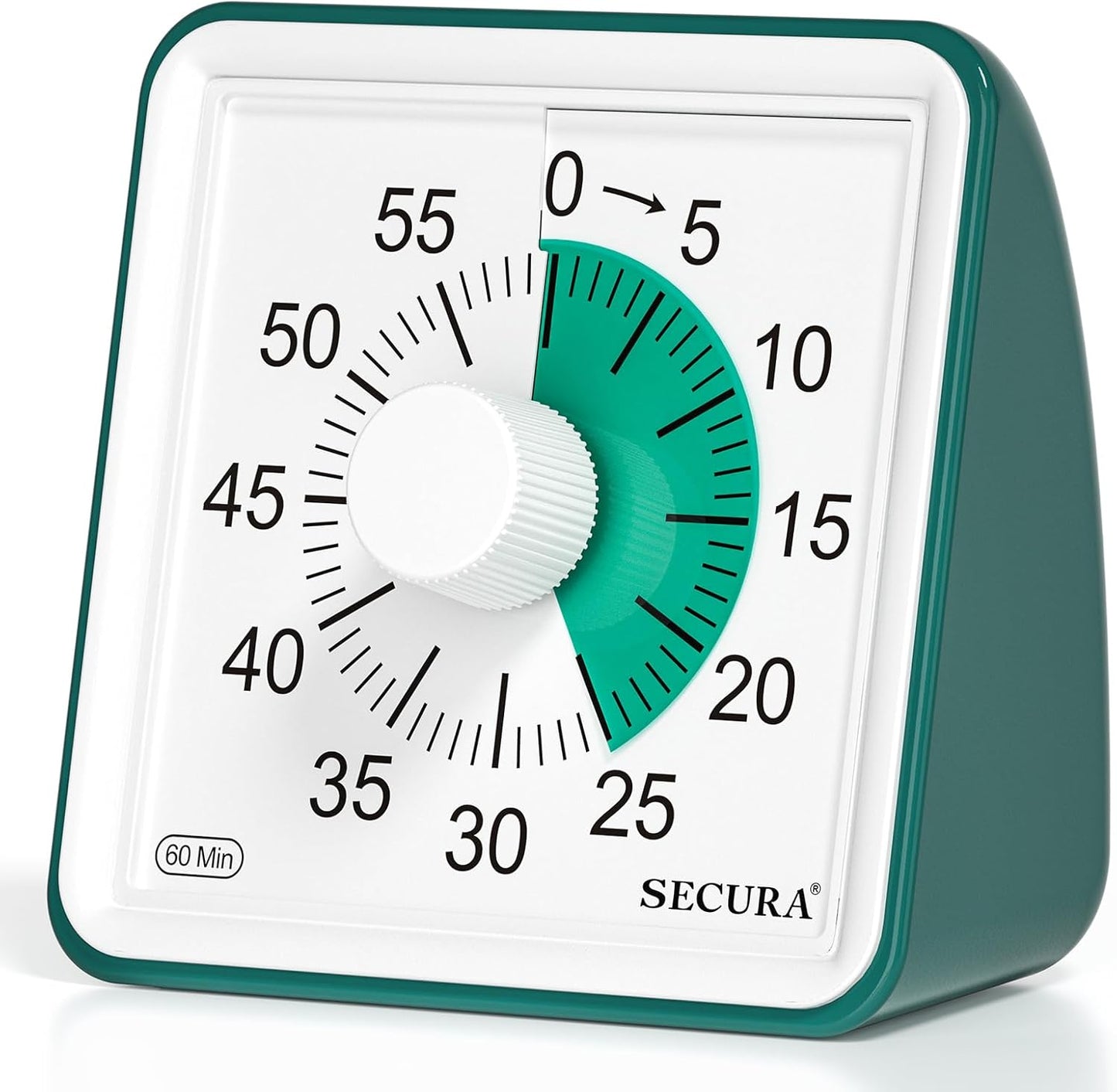 Secura 60-Minute Visual Timer, Classroom Timer, Countdown Timer for Kids and Adults, Time Management Tool for Teaching (Navy Blue & Navy Blue)