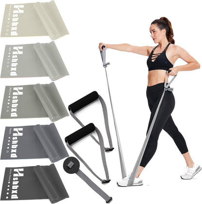 Resistance Bands for Physical Therapy, Bands for Working Out, Latex Free Elastic and Exercise Bands Set for Stretching, Suitable for Rehab, Yoga, Pilates, Gym, Home Exercise