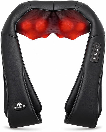 Neck Massager for Pain Relief Deep Tissue with Heat - Shiatsu Back and Shoulder Massage, Mothers Day Gifts for Mom Wife Women Her, Dad Men Him, Christmas, Fathers Day, Plug-in Use for Home Office Car