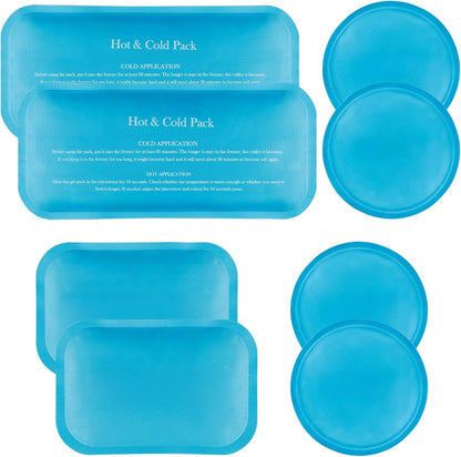 Small Ice Packs, 6 Pcs, Reusable Mini Gel Cold Packs for Injuries, Hot Cold Compress for Kid's Boo Boos, Headaches, Wisdom Teeth, Breastfeeding, Pain Relief, Fever, Mosquito Bite, First Aid 3" X 4.5"
