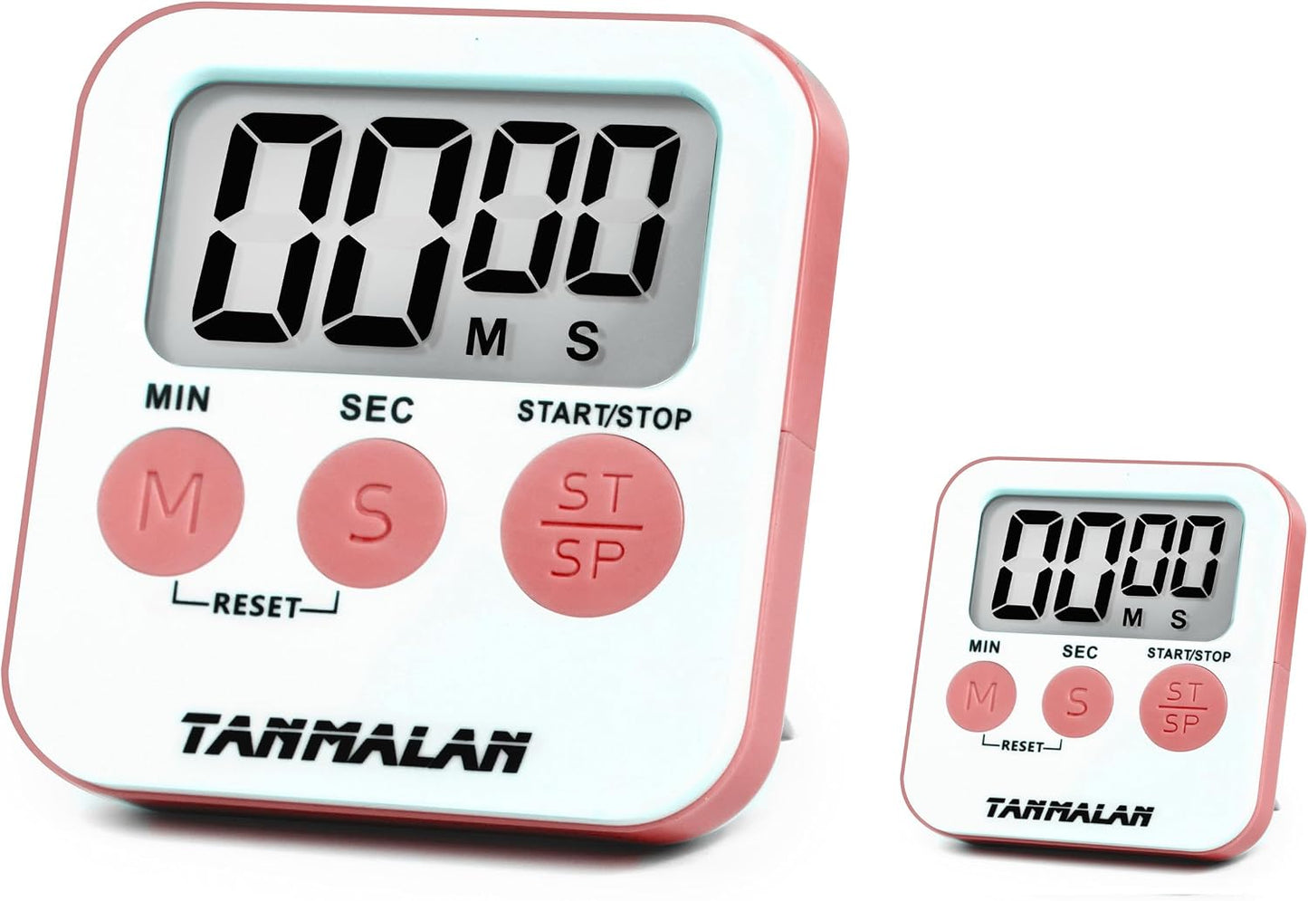 Tanmalan Kitchen Timer for Cooking Loud Alarm, Large Display, Auto Memory Loud Alarm, Large Display,Big Button，for Kids for Teacher Classroom Must Haves,Count Down-up,Easy to use (6.0-Grey)