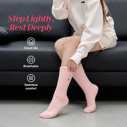 COOLMATE Fuzzy Socks for Women Gift Box – Cozy Soft Cloud Socks for Spa Home, Mother’s Day Gifts for Mom Grandma
