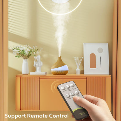 𝟒𝟖%𝐨𝐟𝐟 HJTHJT Essential Oil Diffuser: 500ML Aromatherapy Diffuser with Remote Control for Hotel Spa Yoga Room - Humidifiers for Bedroom with 14 Colors LED Night Light for Kids/Women