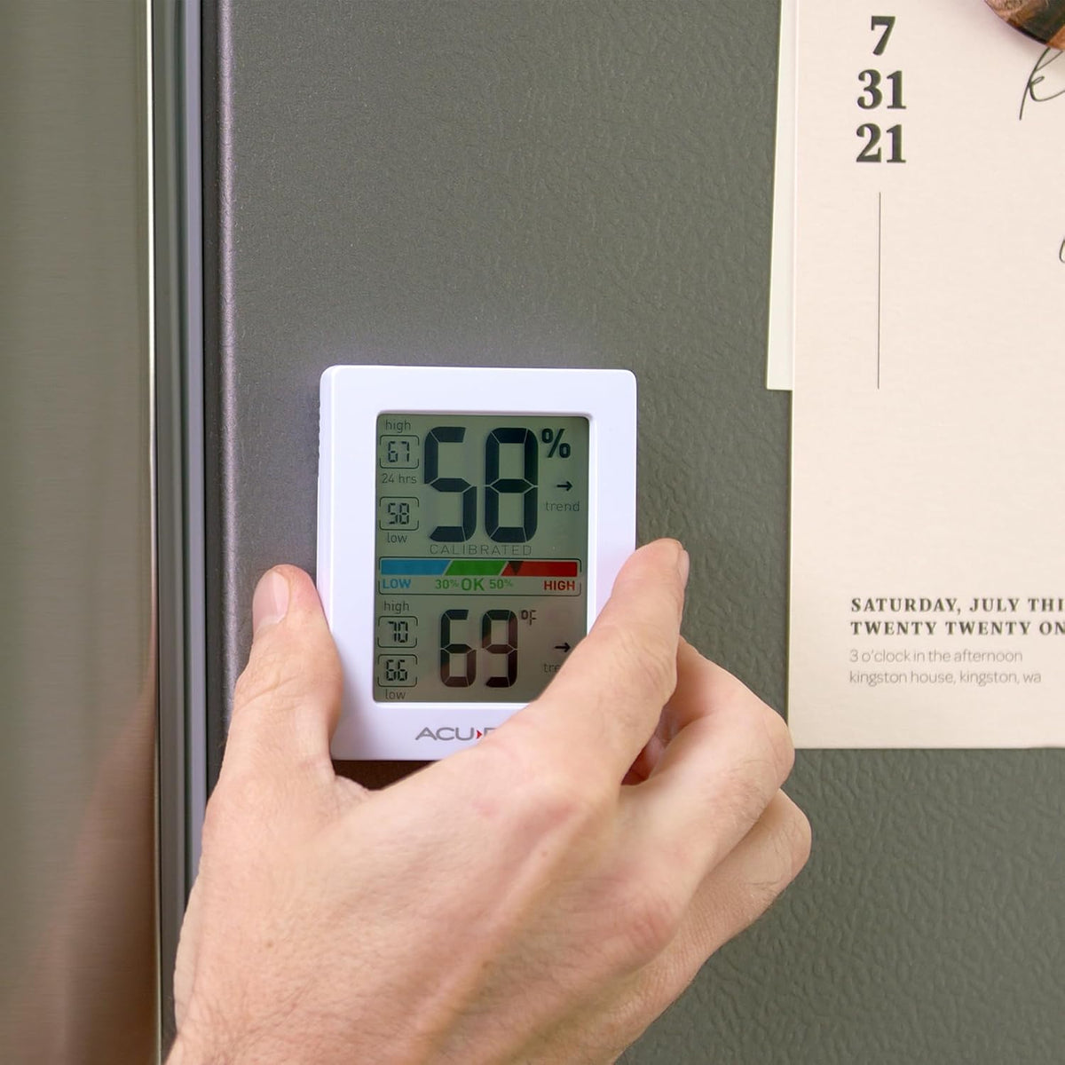 AcuRite Humidity Meter Hygrometer and Indoor Thermometer, Hygrometer