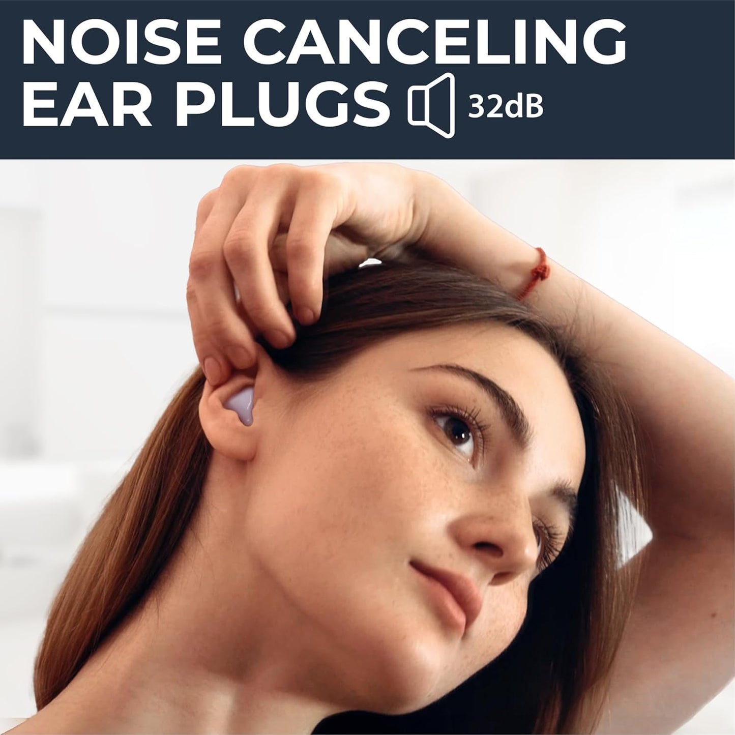 Peace&Quiet | PQ Wax Ear Plugs for Sleeping, Swimming - Soft Noise Cancelling Silicone Gel Wax Earplugs for Sleep and Swimmers, Sound Blocking Level of 32 Db, Color: Blue
