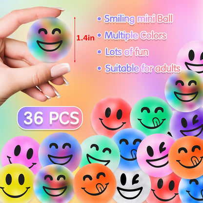 VISCOO 24 Pack Stress Balls for Adults, Squeeze Balls for Anxiety Relief, Soft Palm-Sized Pressure Balls, Durable Relaxation Set