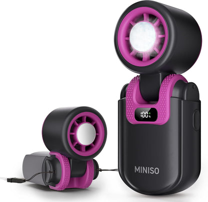 MINISO Portable Fan with Cooling Plate, Mini Handheld Fan Turbo