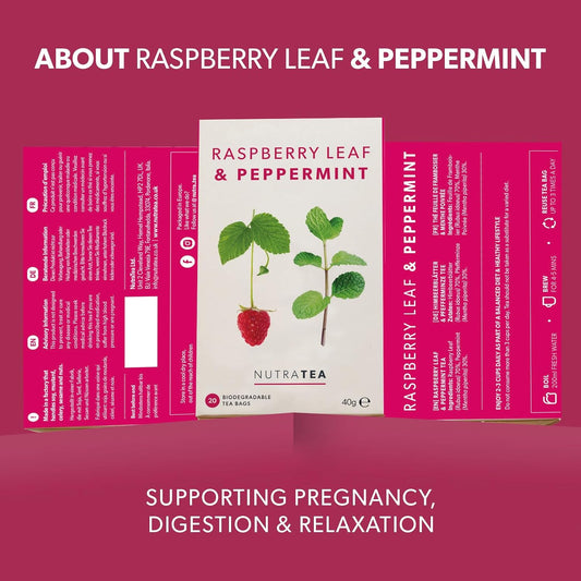 Nutra Tea - Raspberry Leaf & Peppermint Tea