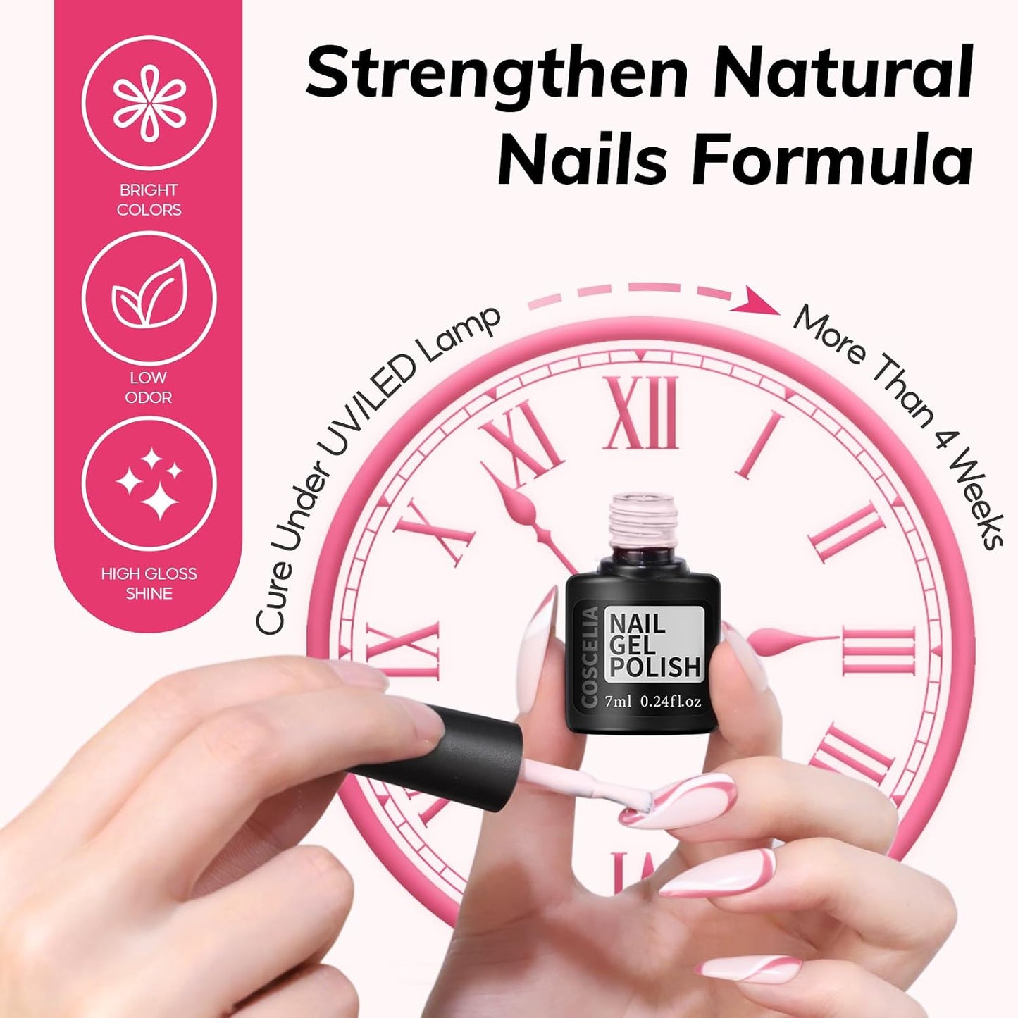 COSCELIA 53pcs Gel Nail Polish Kit with U V light and Drill Starter Kit 35 Colors Gel Nail Polish with 5pcs Top Base Coat Nail Art Professional Gel Manicure Kits Gifts for Women Teens Girls