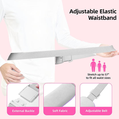 Portable Heating Pad: 2 Timer 6 Heat Levels 6 Vibration Modes Cordless Electric Heating Pad 3s Fast Heating Travel Heating Pad Gifts for Women Christmas Birthday Pink