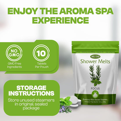 Shower Steamers 10-pk with Essential Oil Aromatherapy to Unwind and Sleep, Long Lasting Lavender Scent, No Stain or Artificial Dye, for Relaxation, Stress Relief and Self Care Gift for Everyone!