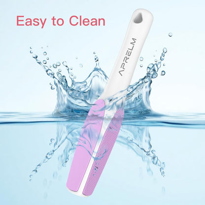 APRELM 3-Sided Nano Glass Foot File, 3-in-1 Coarse/Medium/Fine Foot Callus Remover, Professional Callus Remover for Feet Hard Skin Smooth Polishing (White)