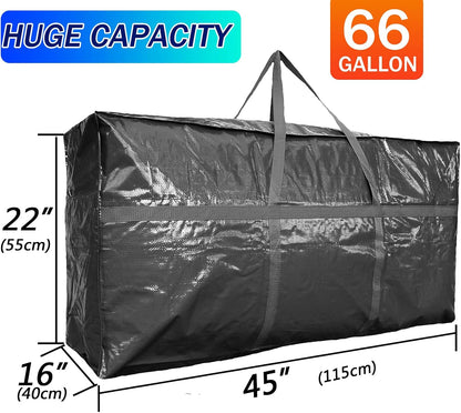 66 Gallon Extra Large Storage Bags, Huge Moving Bags Heavy Duty with Zipper