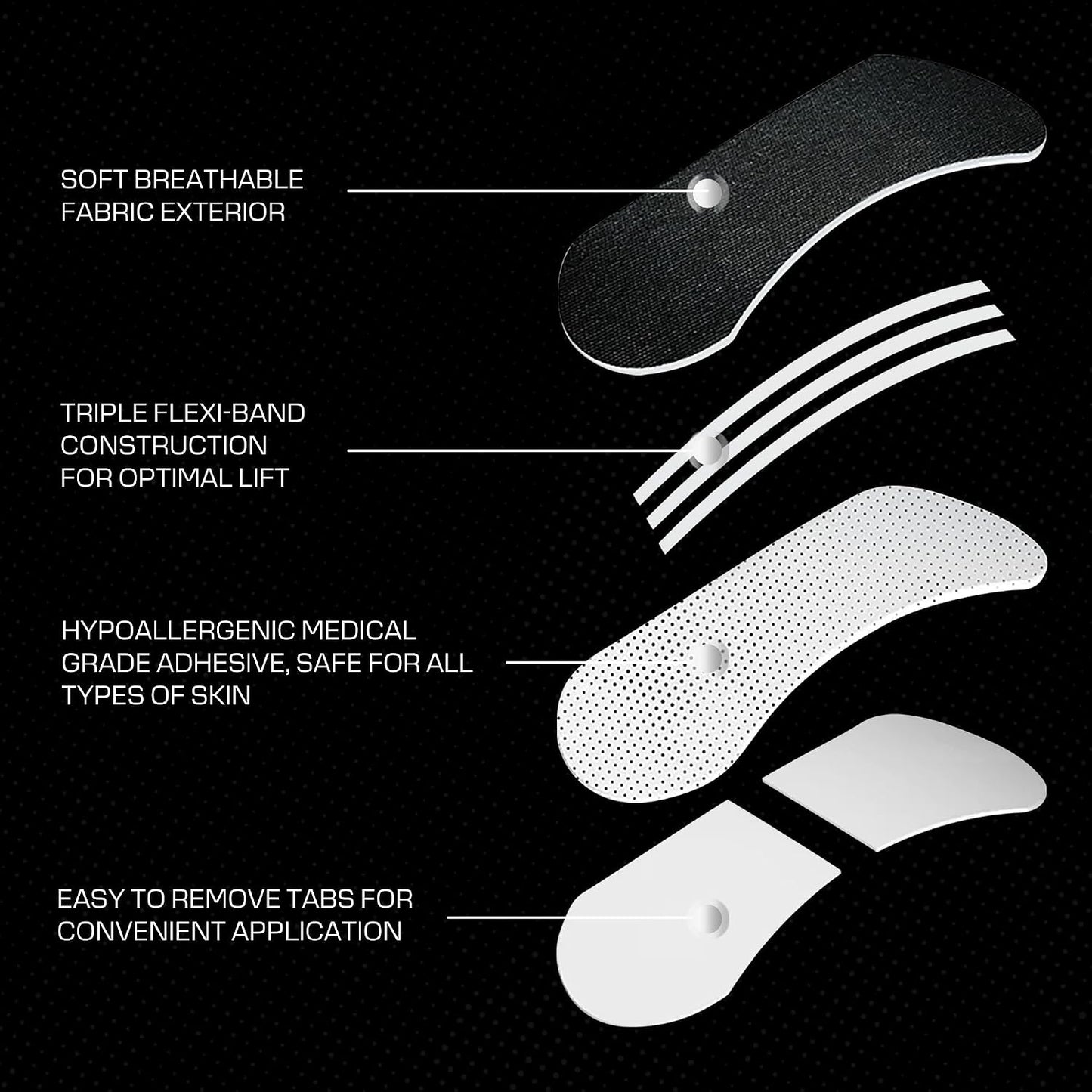 Nasal Strips for Snoring & Sleeping (60 PK) - Nose Strips for Breathing - Deviated Septum Tape & Sinus Congestion Relief for Adults - Improve Sleep Quality, Energy and Productivity, Lessen Snoring