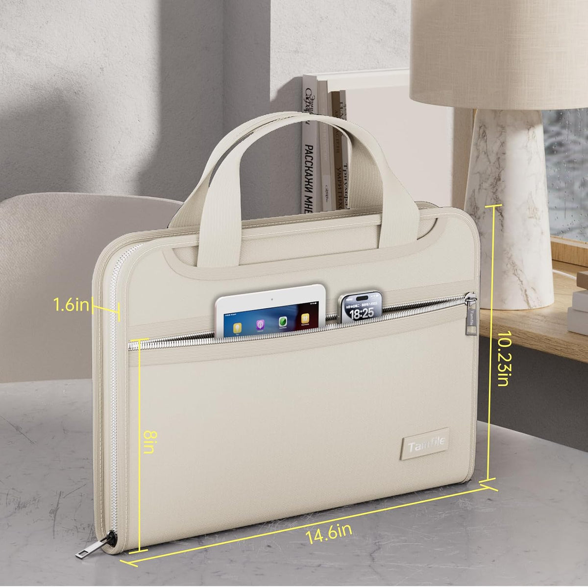 Tamfile Fireproof Accordion File Organizer, Expanding File Folder
