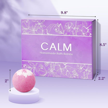 CalmNFiz 20PCS Bath Bombs for Women Presents Set Natural Wonderful Fizz Effect Bath Bomb with Shea Butter & Essential Oils, Bubble Bath Mothers Day Presents for Mom, Wife, Girlfriend