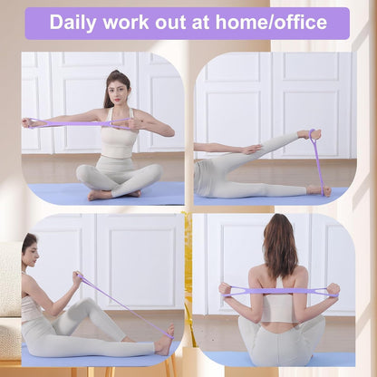 Figure 8 Fitness Resistance Bands with Handles for Working Out