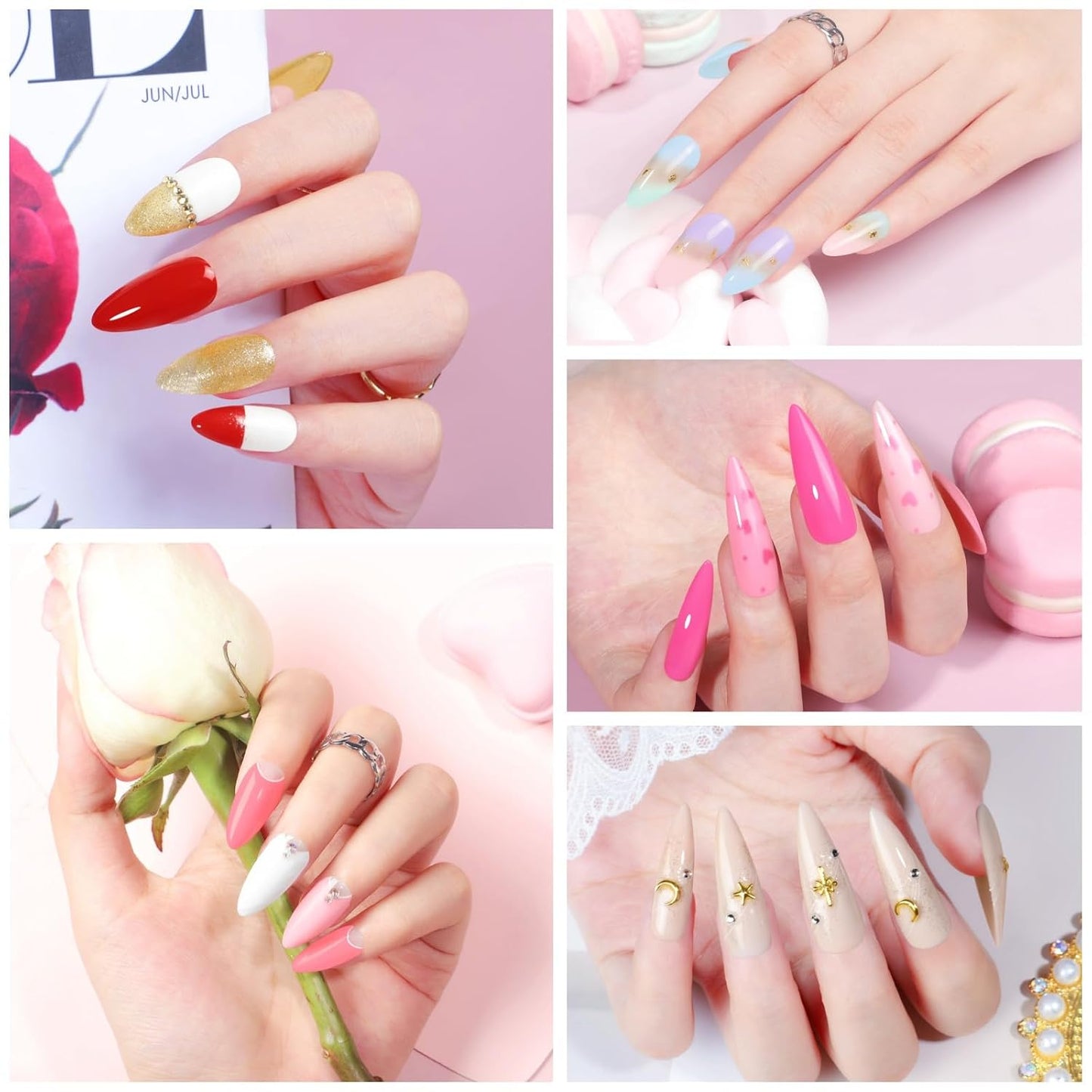 COSCELIA 53pcs Gel Nail Polish Kit with U V light and Drill Starter Kit 35 Colors Gel Nail Polish with 5pcs Top Base Coat Nail Art Professional Gel Manicure Kits Gifts for Women Teens Girls