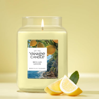 Yankee Candle Sage & Citrus Scented Candle, 22oz Large Jar