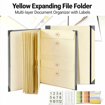 GANGZI The Life Book Document Organizer Binder (Pink)