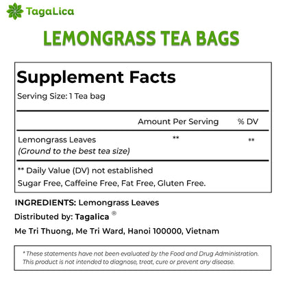 Tagalica, Premium 135 Dandelion Root Tea Bags, 100% Natural & Pure from Dandelion Root, Eco-Conscious Tea Bags, Herbal Tea. No Sugar, No Caffeine, No Gluten, Vegan