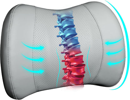 Lofty Aim Lumbar Support Pillow for Car, Car Seat Back Support for Driving | Memory Foam Car Lumbar Support for Driving Seat, Car Back Cushion, Adjustable Straps, Lower Back Pillow, Office Chairs, Black