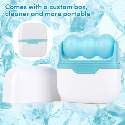 Fronnor Ice Roller for Face,Eyes,Cooling to Tighten Brighten Complexion, Soothing Skin Care Tool, Massager Under Eye Puffiness,Gift for Women