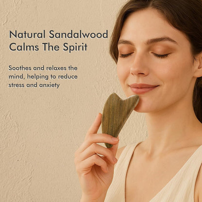 CHOSIN Gua Sha Tool for Face & Body: Face Massager Tool for Lymphatic Drainage - Jaw Lifting & Anti-Aging, Relieve Pain for Women Men Self Care Gift (Olive Wood)