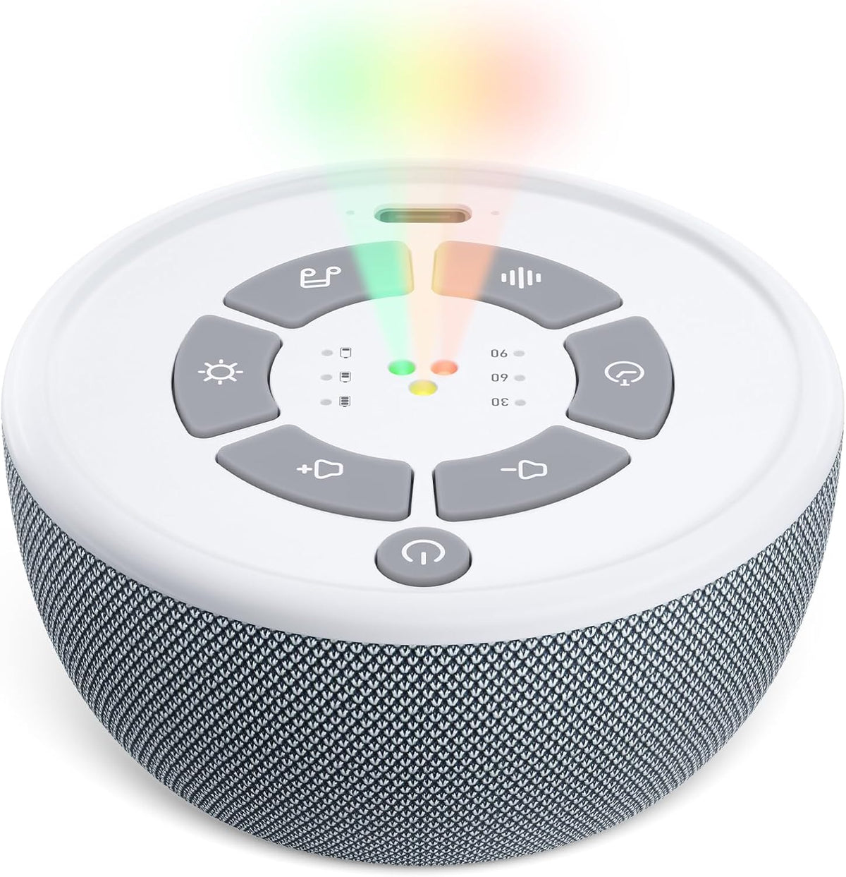 Dreamegg Portable White Noise Sound Machine, 4-7-8 Guided Visual Meditation Breathing Light, 9 Soothing Sounds, Rechargeable Sound Machine for Sleep, Anxiety Relief, Travel, Gifts, Adults