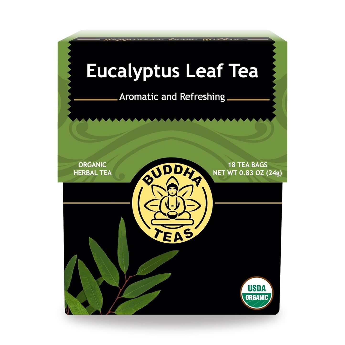 Buddha Teas Organic Lemon Balm - OU Kosher, USDA Organic, CCOF, 18 Bleach-Free Tea Bags