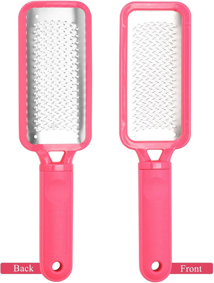 3 Pieces Colossal Foot Files Kit Foot Scrubber Foot Rasp and Double-Sided Heel Files Pedicure Tools Callus Remover Stainless Steel Feet Scraper Foot Grater for Dead Skin