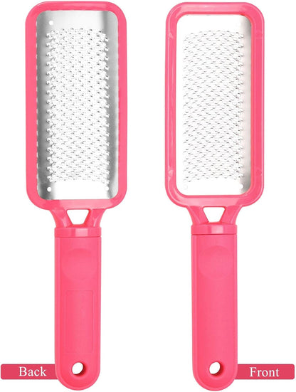 3 Pieces Colossal Foot Files Kit Foot Scrubber Foot Rasp and Double-Sided Heel Files Pedicure Tools Callus Remover Stainless Steel Feet Scraper Foot Grater for Dead Skin