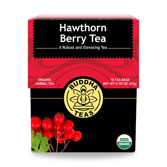 Buddha Teas Organic Hawthorn Berry Tea - Herbal Tea, Caffeine Free