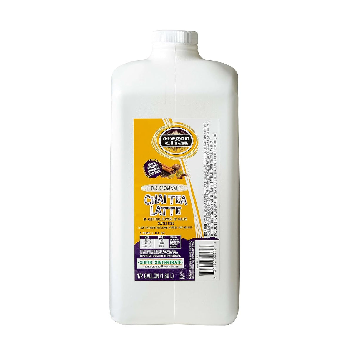 Oregon Chai Extra Spicy Super Concentrate, 64 Fluid Ounce (Pack of 1)