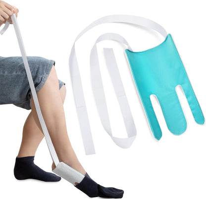 Sock Aid for Seniors, No Bending Sock Helper Device for Putting On Socks
