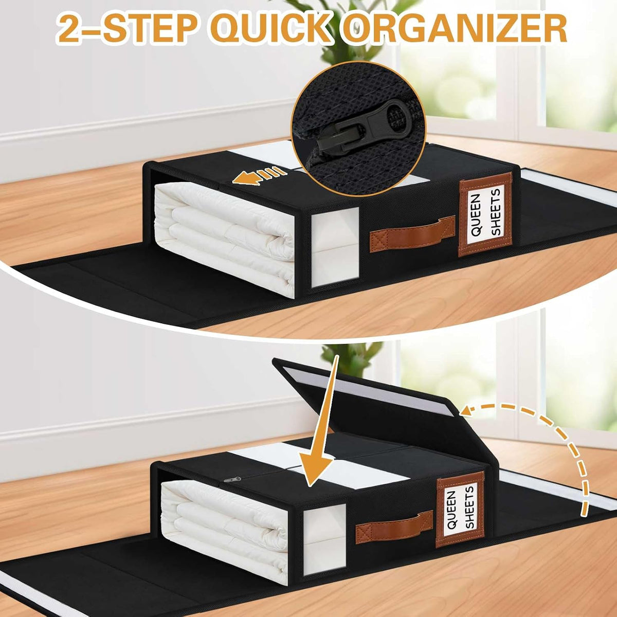GhvyenntteS Bed Sheet Organizers and Storage, Closet Organizer