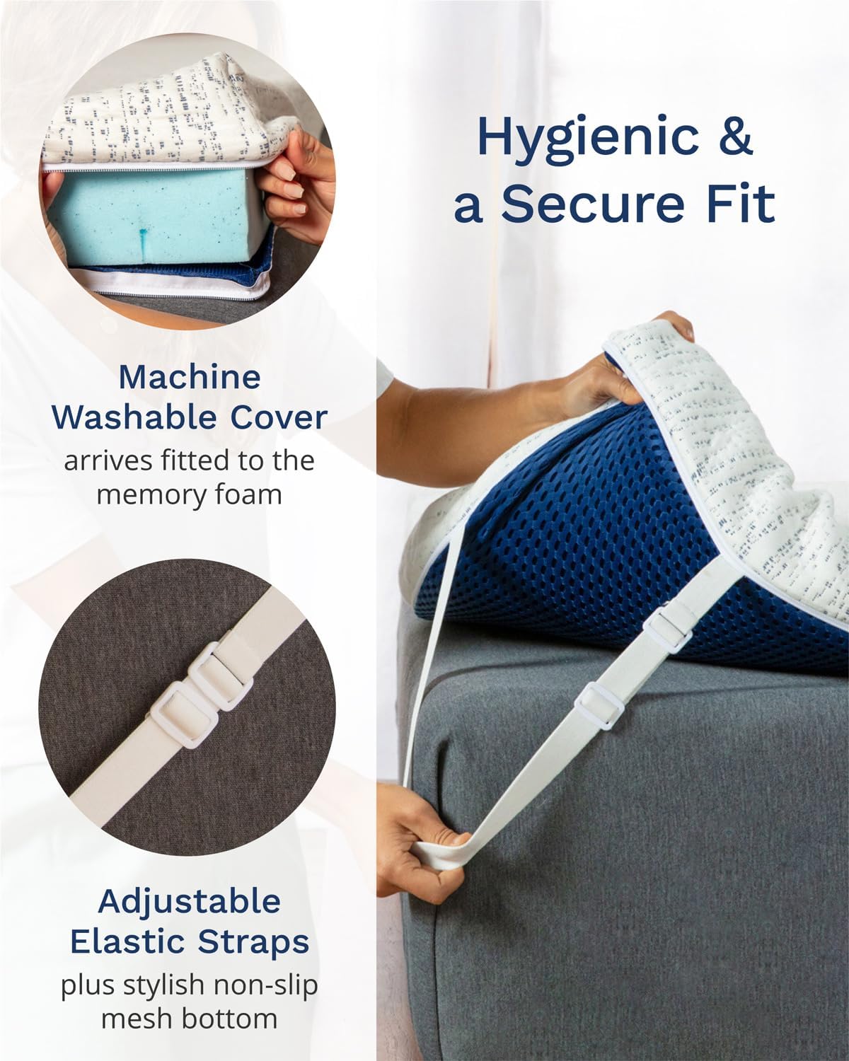 ViscoSoft 3 Inch Memory Foam Mattress Topper Twin XL - Select High Density Ventilated Extra Long Mattress Pad - Premium Removable Rayon Cover