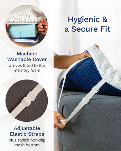 ViscoSoft 3 Inch Memory Foam Mattress Topper Twin XL - Select High Density Ventilated Extra Long Mattress Pad - Premium Removable Rayon Cover