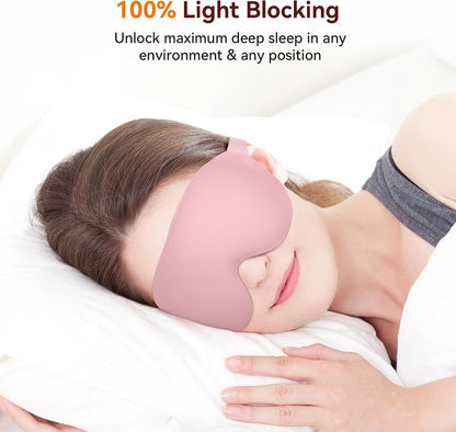 Sleep Mask, EVA BELLE Heated Eye Mask, Electric Sleeping Eye Mask, Warm Eye Compress Mask for Stye Relief, Adjustable Temperature & Timer, Electric Eye Heating Pad for Men Women-Graphene Heating