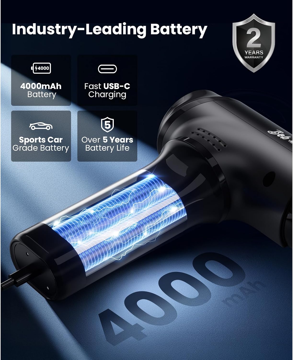 BOB AND BRAD T2 Pro Massage Gun with Heat and Cold, Deep Tissue Percussion Massager Gun for Pain Relief, Muscle Massager, Electric Back Massagers for Professional Athletes Runner